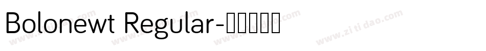 Bolonewt Regular字体转换